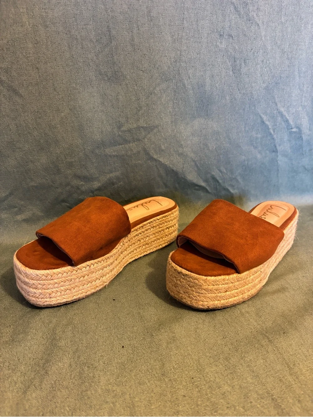 Lulu's Brown Espadrille Platform Sandals
